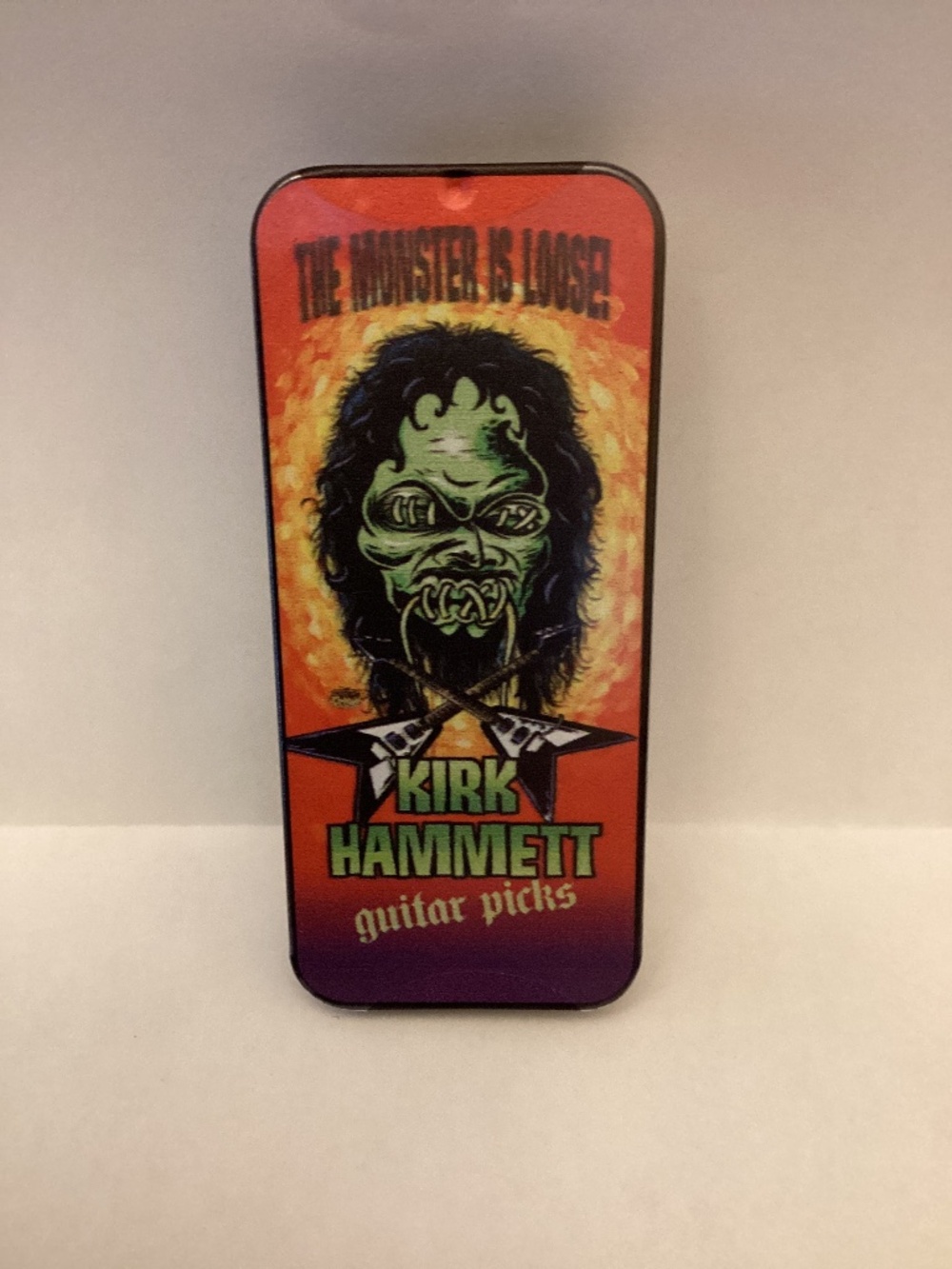 NEW Monster is Loose Kirk Hammett Guitar Picks Tin with 6 picks